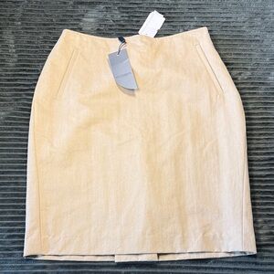 Vintage Dead Stock Giorgio Armani Vestimenta Cream Pencil Skirt Size 12